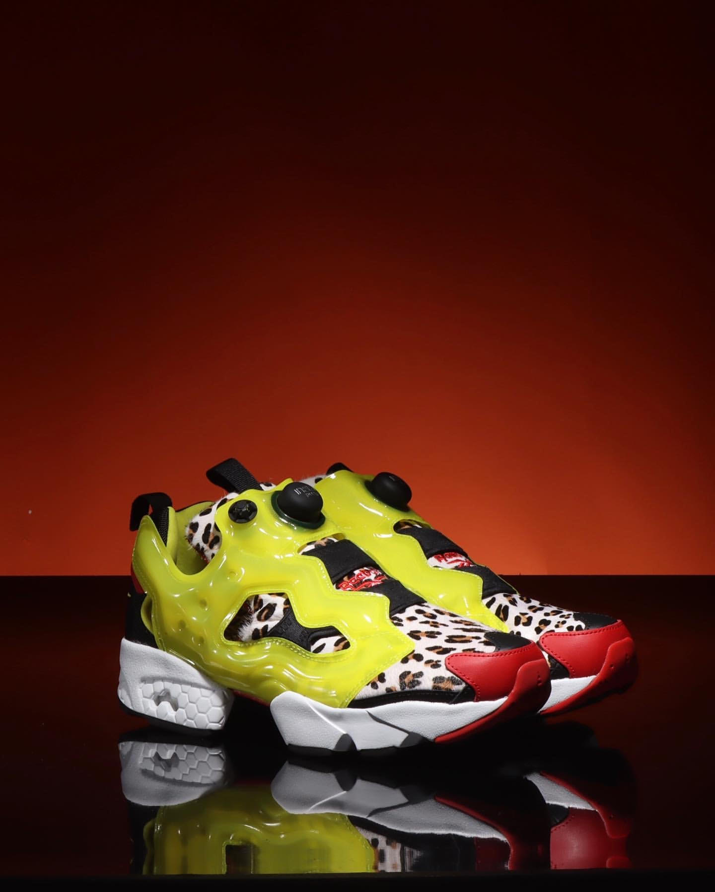 atmos × Reebok インスタポンプ フューリー シトロン アニマル