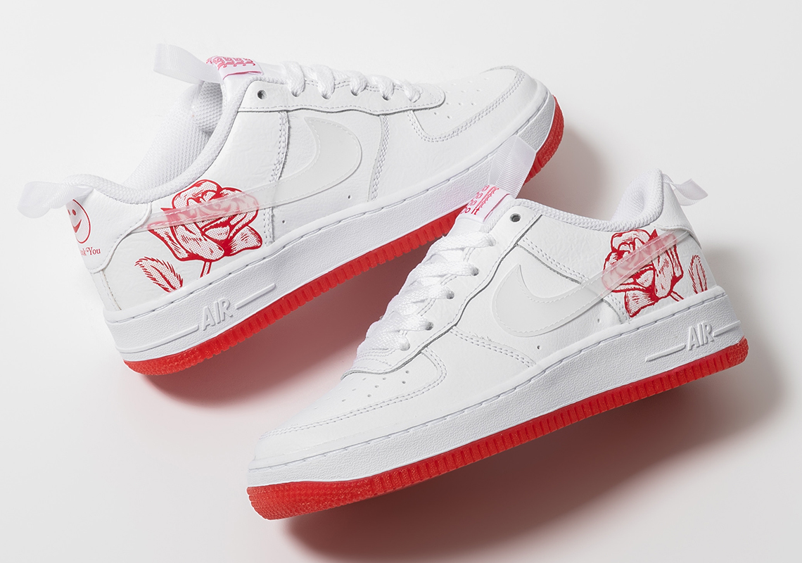 Nike Air Force 1 Gs University Red Rose ナイキ エア フォース 1 Gs ユニバーシティ レッド ローズ Cn8534 100