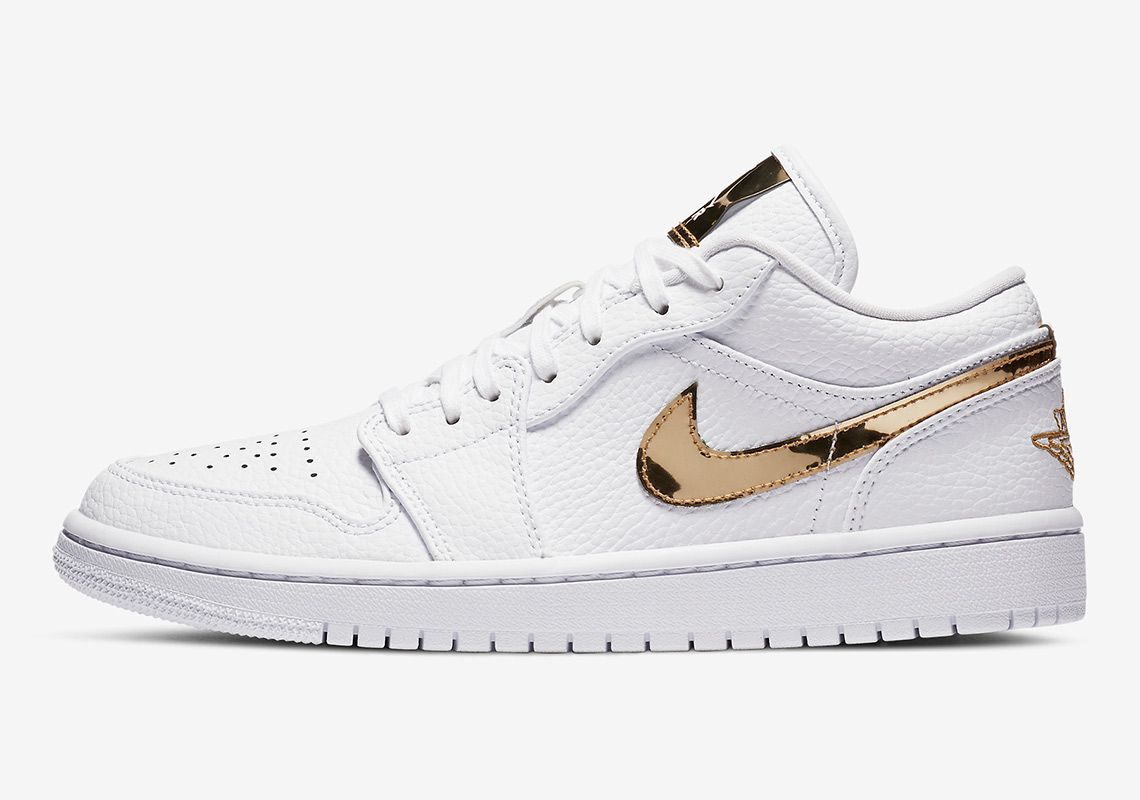 white metallic gold