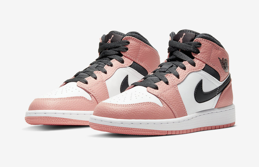 jordan 1 mid girls pink quartz