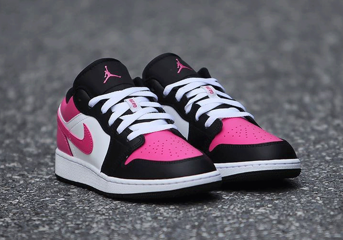 air jordan 1 low black pink