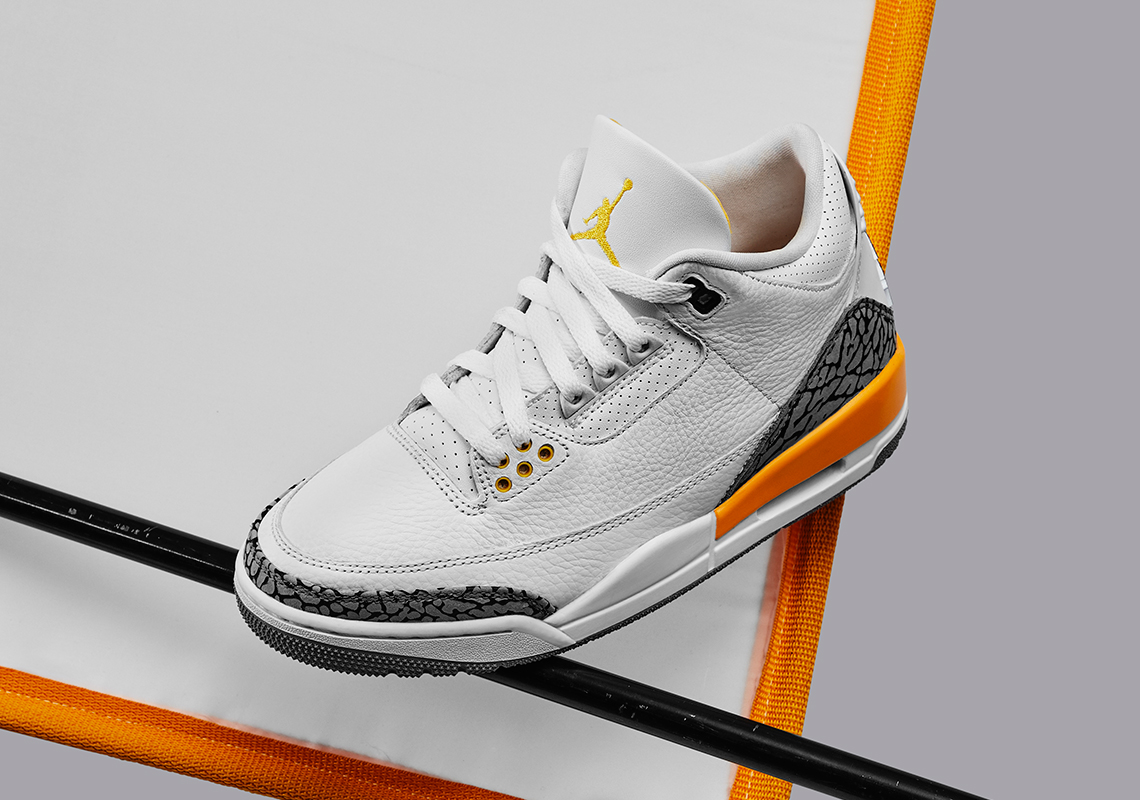 air jordan 3 white orange