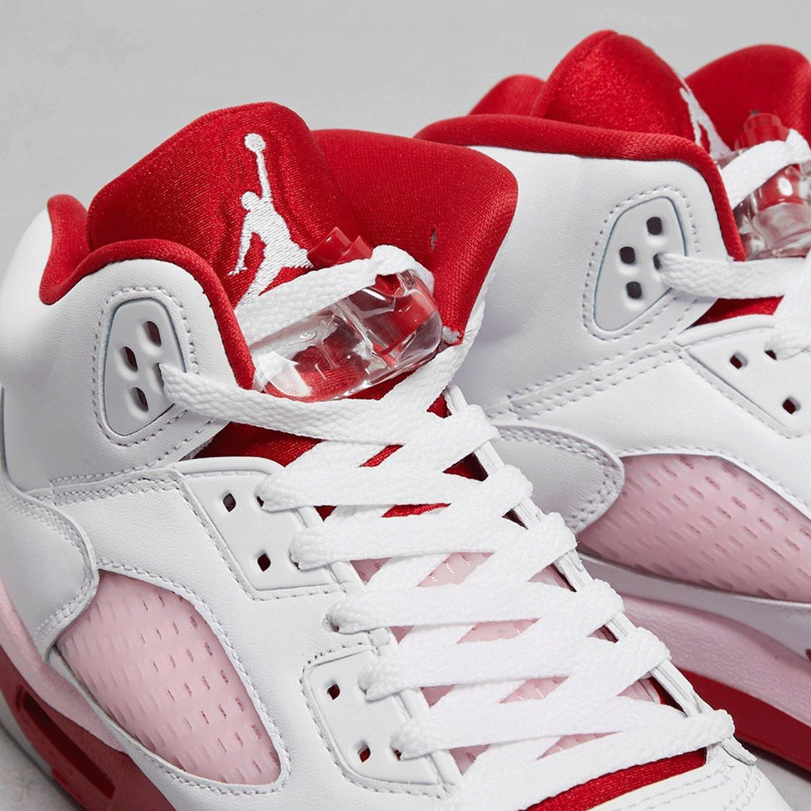 jordan 5 pink and white