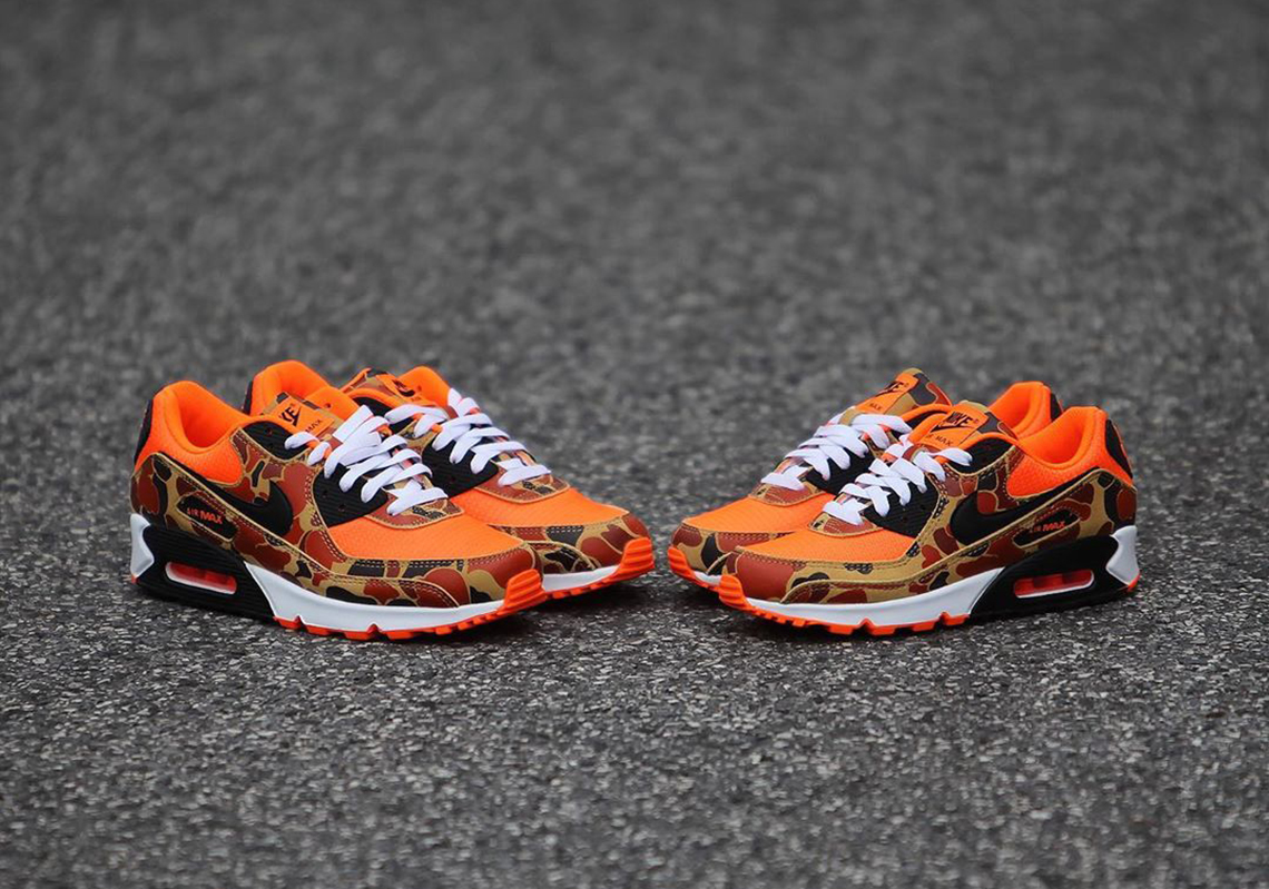 air max 90 duck camo orange