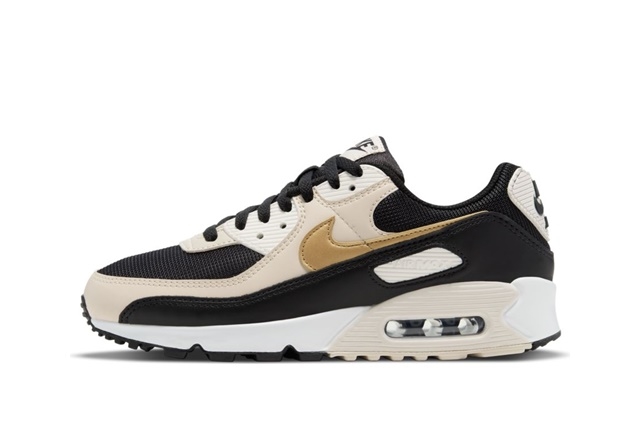 nike air max 90 gold and black