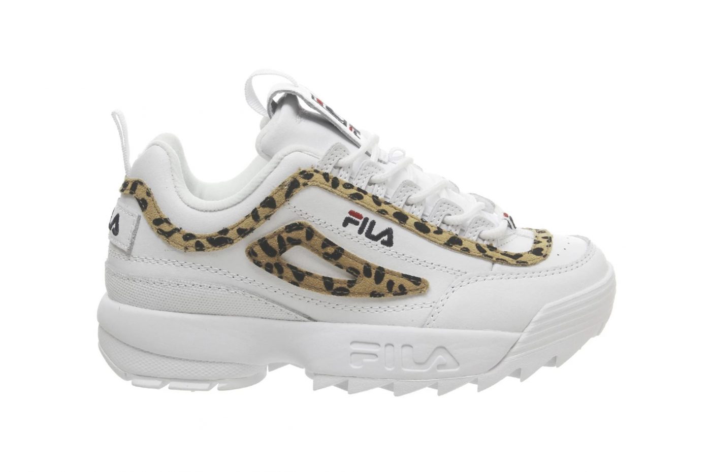 FILA Disruptor Leopard Detailing White