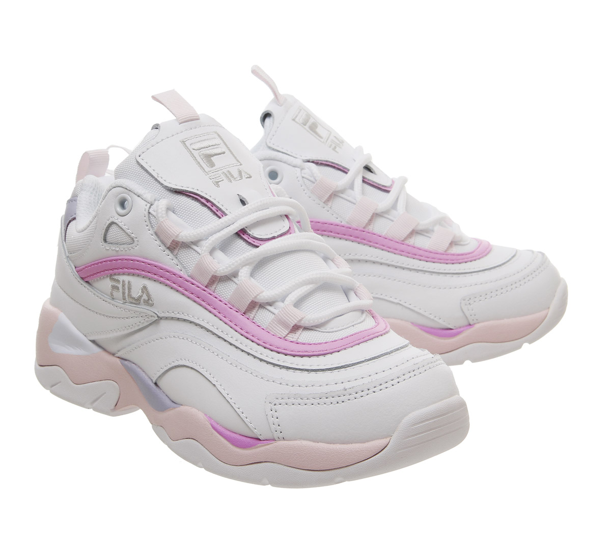 fila ray trainers White Heavenly Pink Purple Exclusive06