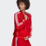 adidas Originals Sleek three stripe mesh tulle jacket