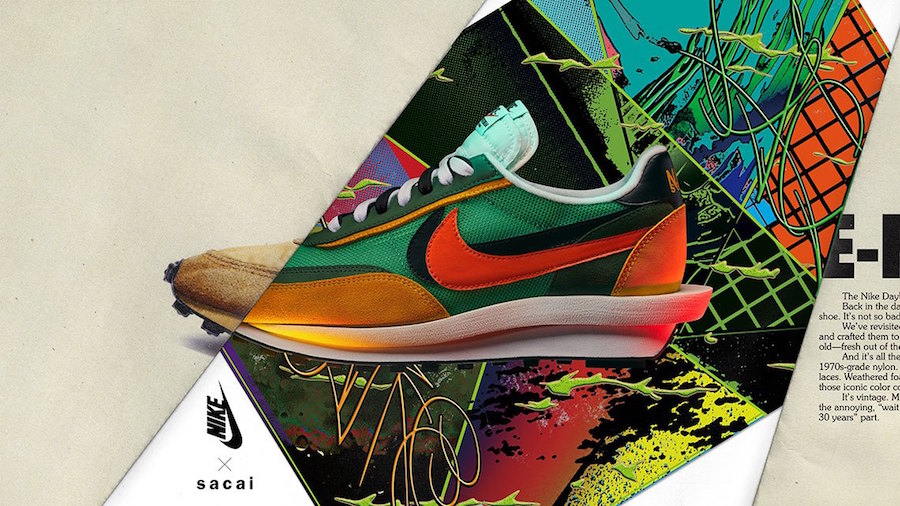 sacai-Nike-LDWaffle-Green-Orange-Release-Date