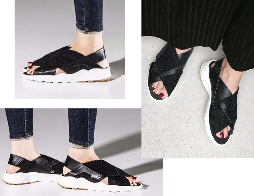 Nike air huarache sandal black-01