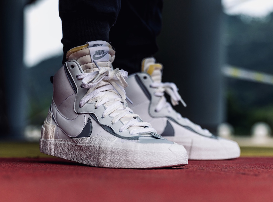 sacai x nike blazer mid white wolf grey