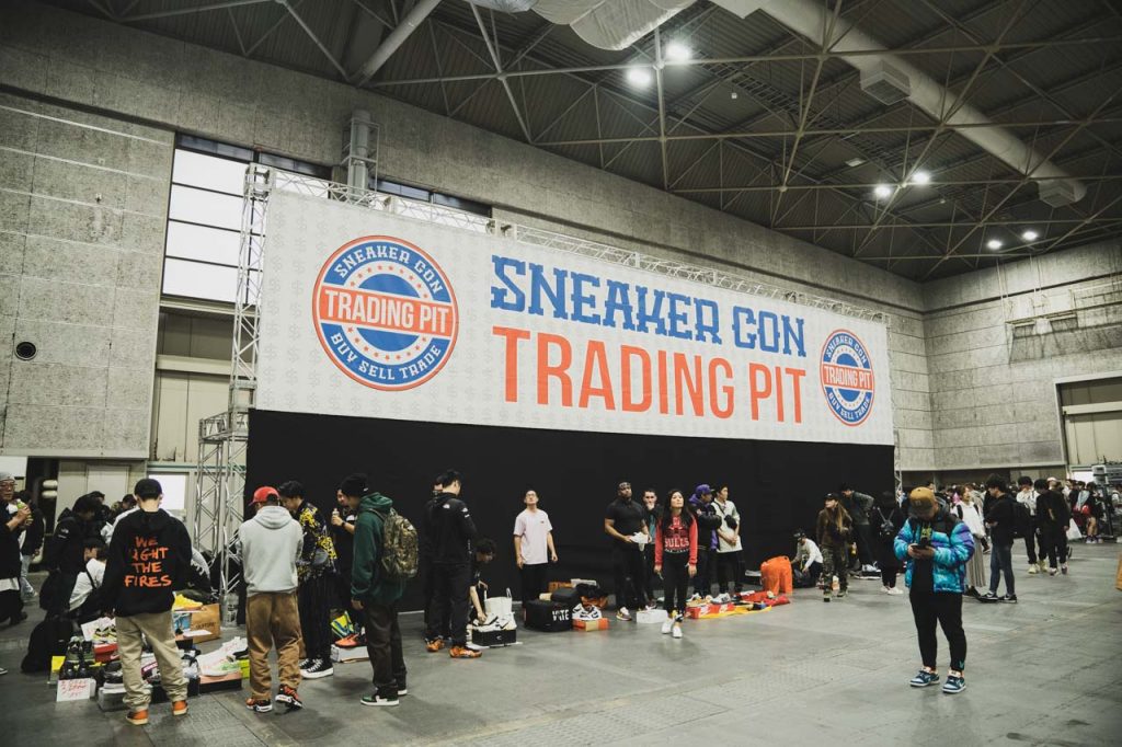 Sneaker Con Osaka 2019 trading pit　トレーディングピットのの様子