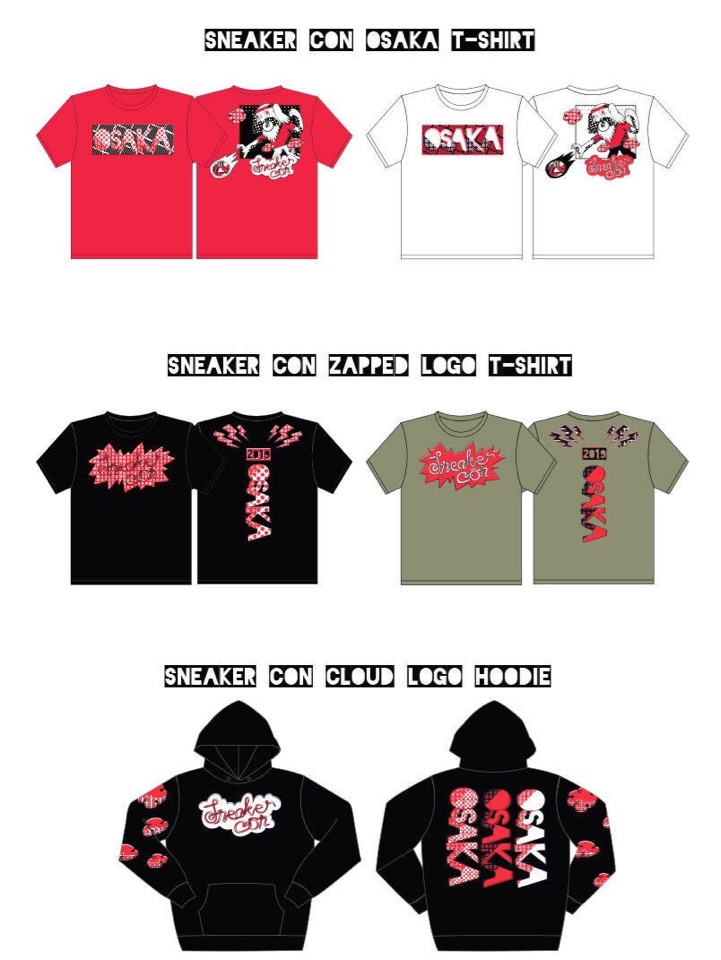 Sneaker Con Osaka Japan Official 2019 スニーカーコン 大阪 日本 2019年 限定 グッズ アイテム 会場 Tシャツ