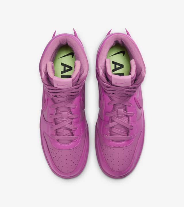 AMBUSH × Nike Dunk Hi “Pink Fuchsia” アンブッシュ × ナイキ ダンク ハイ “ピンク フクシア” ACTIVE FUCHSIA/LETHAL PINK CU7544-600 main nike snkrs