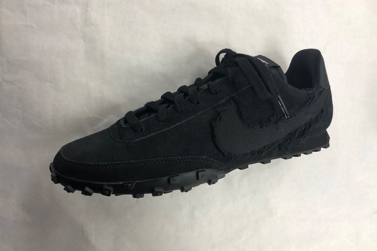 ブラック コムデギャルソン別注 ナイキ ワッフルレーサー NIKE CDG 29