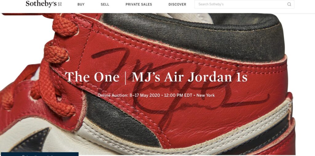 【Air Jordan 1 がスニーカー史上最高額:約6000万円で落札】マイケル・ジョーダンの直筆サイン入りオリジナルモデルのオークションとは?