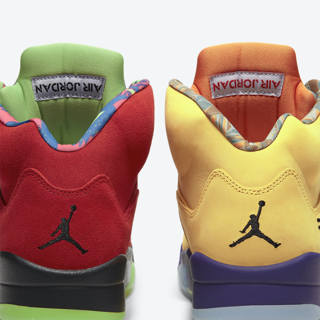 ナイキ エア ジョーダン 5 ワット ザ Nike Air Jordan 5 What The CZ5725-700 heel jumpman logo