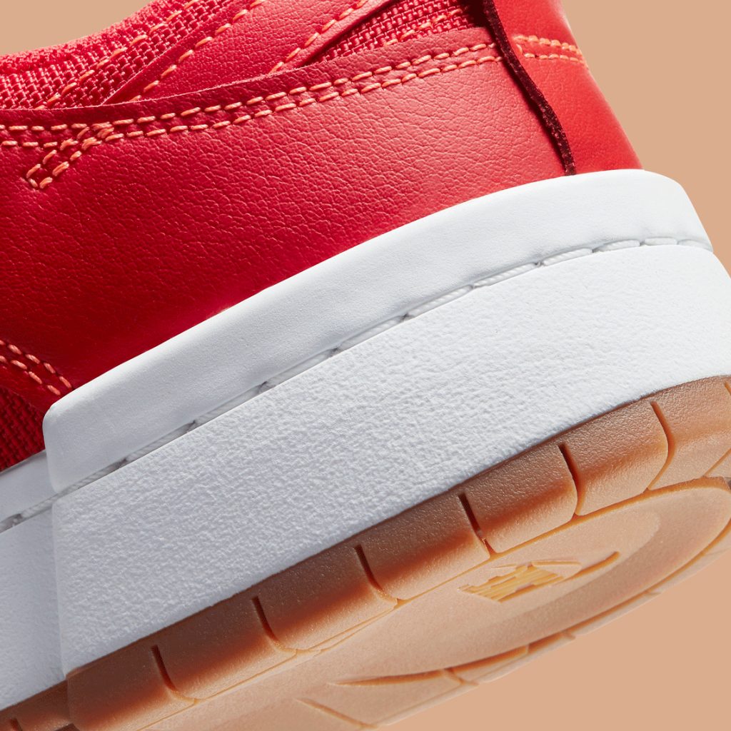 ナイキ ダンク ロー ディスラプト レッド ガム Nike Dunk Low Disrupt Red Gum CK6654-600 close heel