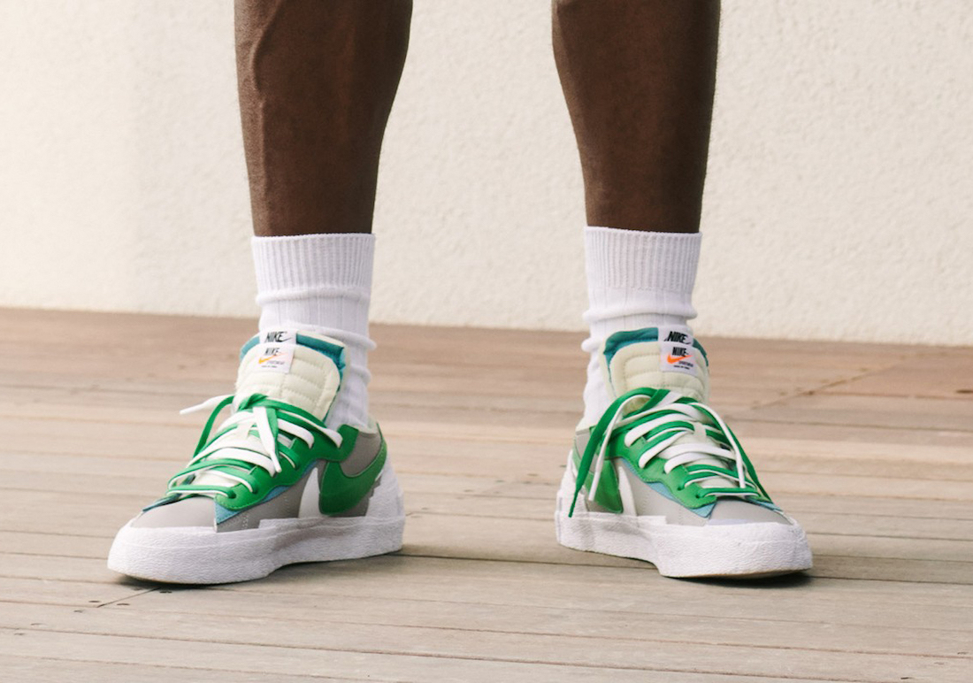 Sacai × Nike Blazer Low (サカイ × ナイキ ブレーザー ロー) Green look