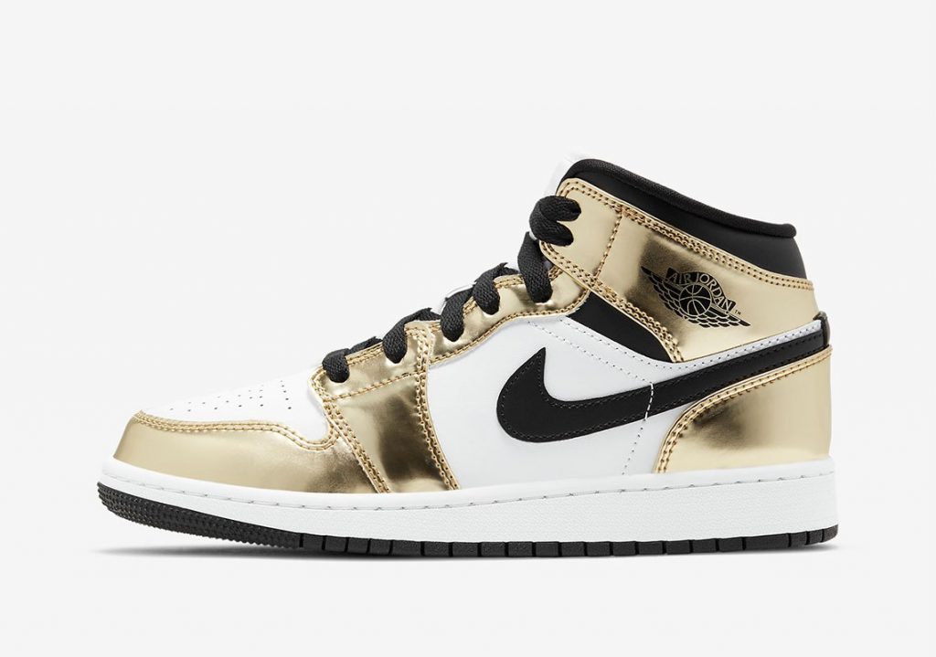 【nike Air Jordan 1 Mid Se Metallic Gold”】ナイキ エア ジョーダン 1 ミッド Se “メタリック ゴールド” Dc1419 700 