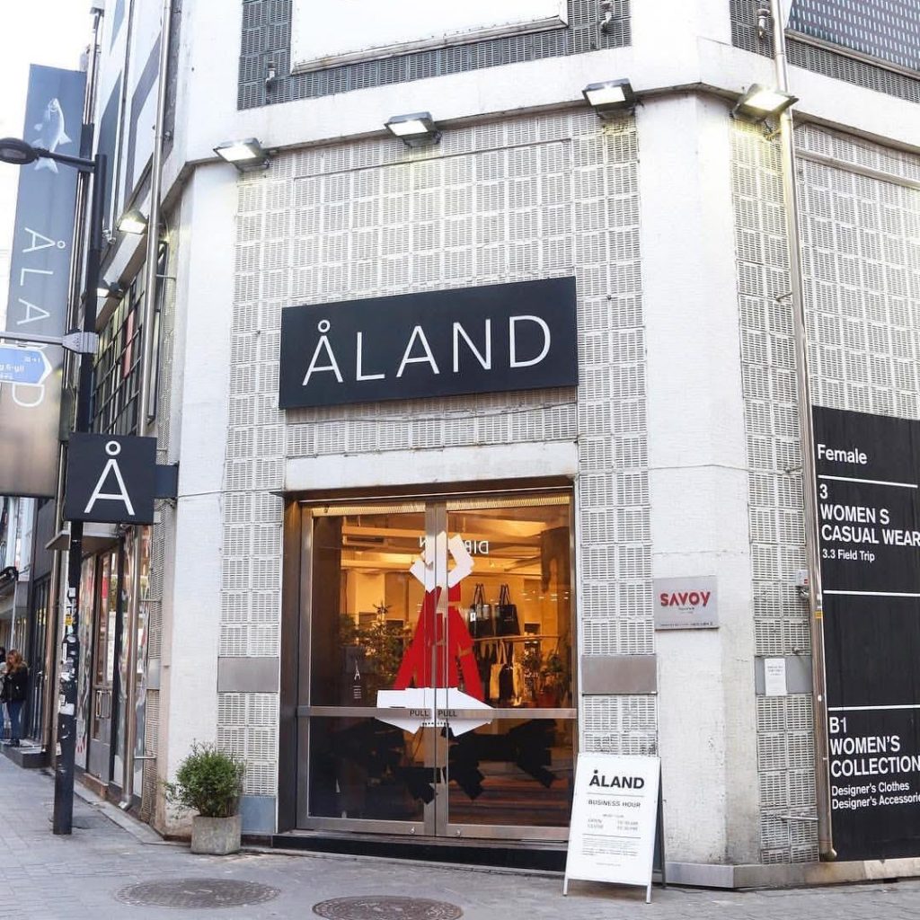 ALAND Korea Seoul Shop myeong-dong エーランド 韓国 ソウル 明洞 店舗