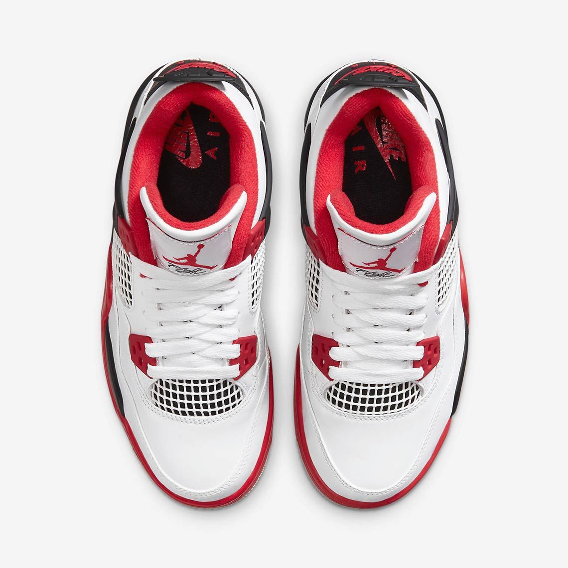 ナイキ エア ジョーダン 4 ファイア レッド キッズ レディース Nike Air Jordan 4 Fire Red GS 408452-160 top