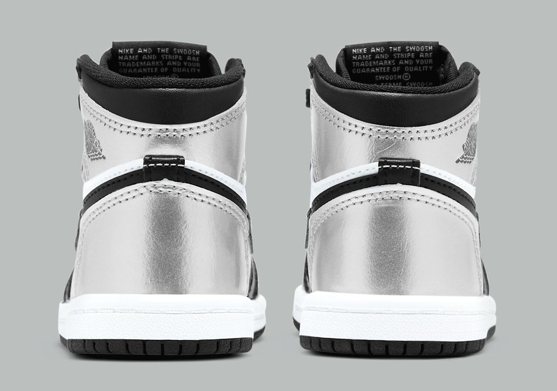 Nike Air Jordan 1 High OG Infant & Toddler “Silver Toe” ナイキ エアジョーダン 1 レトロ ハイ OG Infant & Toddler "シルバー トゥ" Black/ Metallic Silver-White-Black CU0450-001