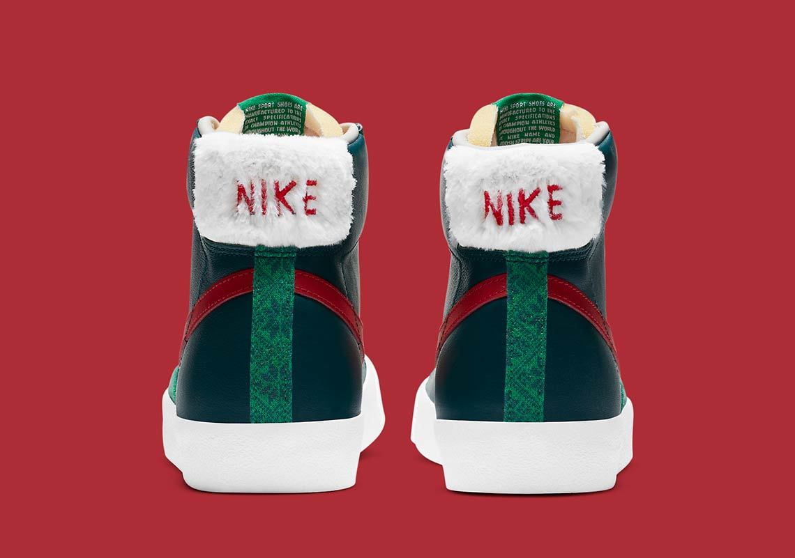 Nike Blazer Mid Christmas 2020 DC1619-300 ナイキ ブレーザー ミッド クリスマス 2020年 back