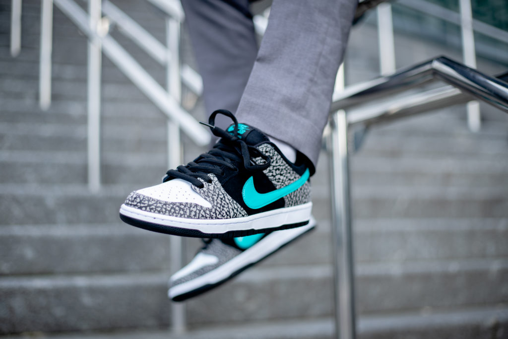 ナイキ SB ダンク ロー エレファント アトモス Nike SB Dunk Low atmos Elephant image BQ6817-009 wearing