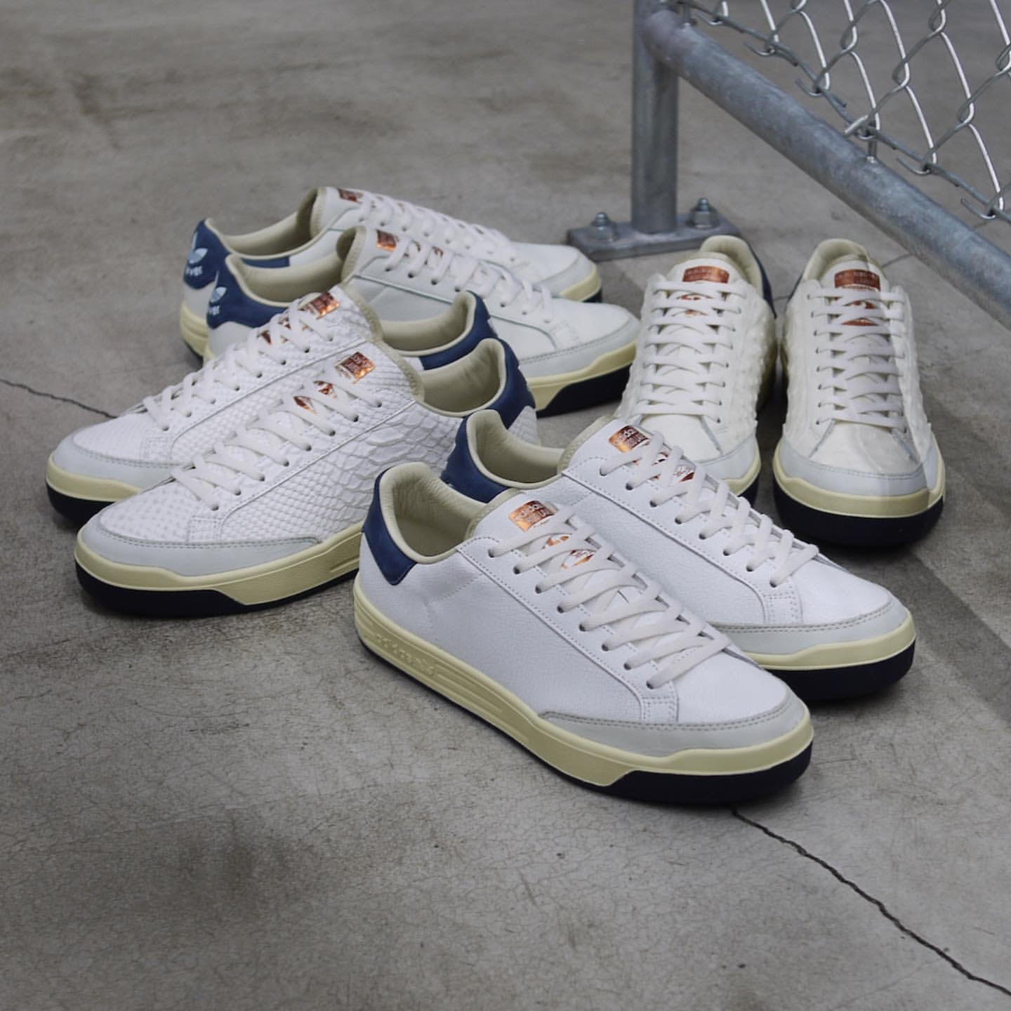 adidas consortium rod laver cracked