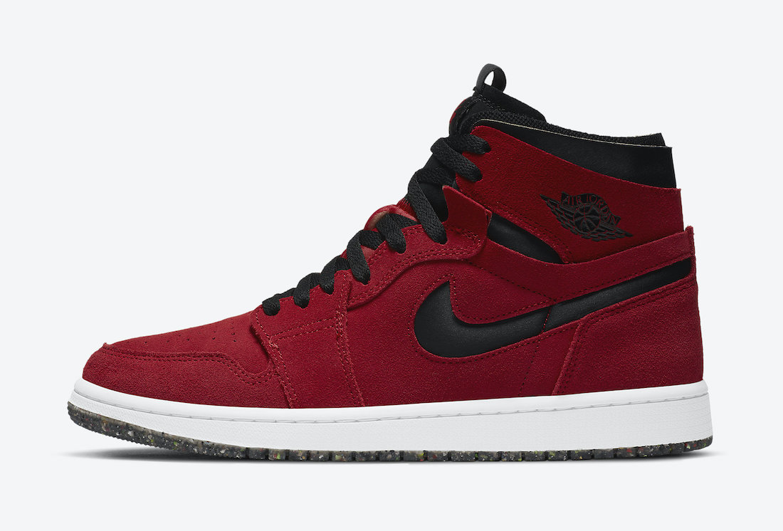 ナイキ エア ジョーダン 1 ハイ ズーム レッド スエード Nike Air Jordan 1 High Zoom Red Suede CT0978-600 left