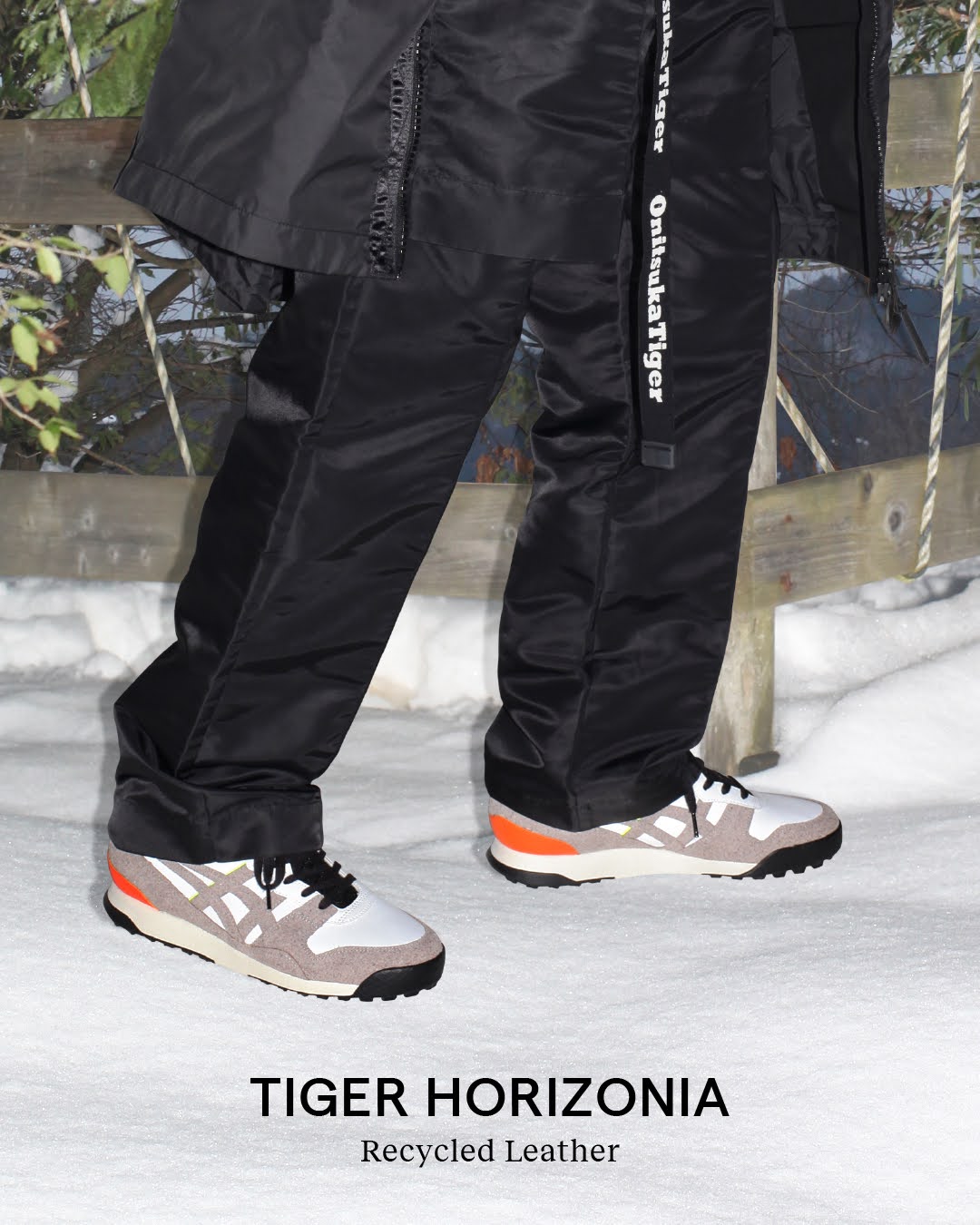 オニツカタイガー "リサイクル レザー シリーズ"/ タイガー ホリゾニア Onitsuka-Tiger-Recycled-Leather-Series-Tiger-Horizania-1183B418_100-style