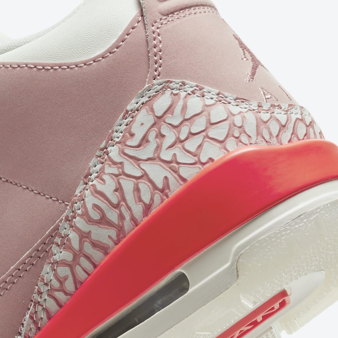 ナイキ ウィメンズ エア ジョーダン 3 "ラストピンク" Nike-Air-Jordan-3-Rust-Pink-CK9246-600-heel-closeup
