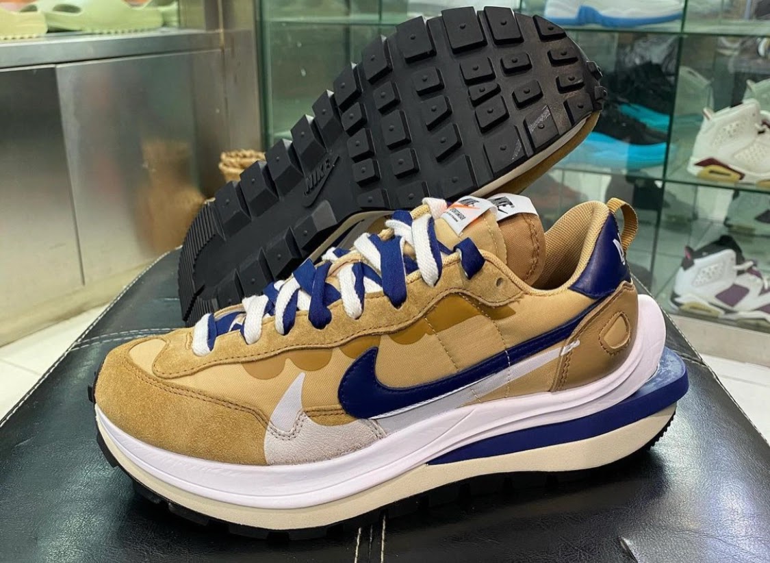 サカイ ナイキ コラボ ヴェイパーワッフル sacai Nike VaporWaffle Sesame Blue Void White detail