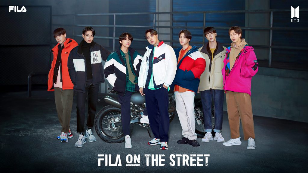 フィラ BTS コラボ 韓国 スニーカー 人気 Korean-Sneaker-Brand-Fila-BTS-pn-the-street
