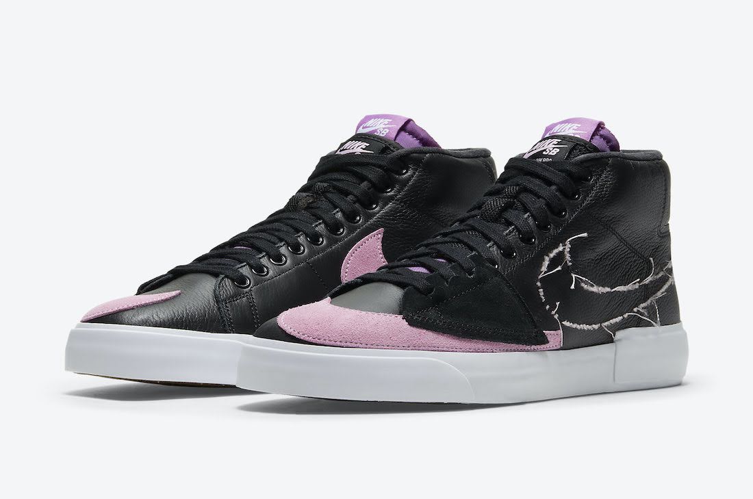 ナイキ SB ブレーザー ミッド エッジ "パープルネブラ" Nike-SB-Blazer-Mid-Edge-Black-Purple-Nebula-Pink-Rise-DA2189-002-pair