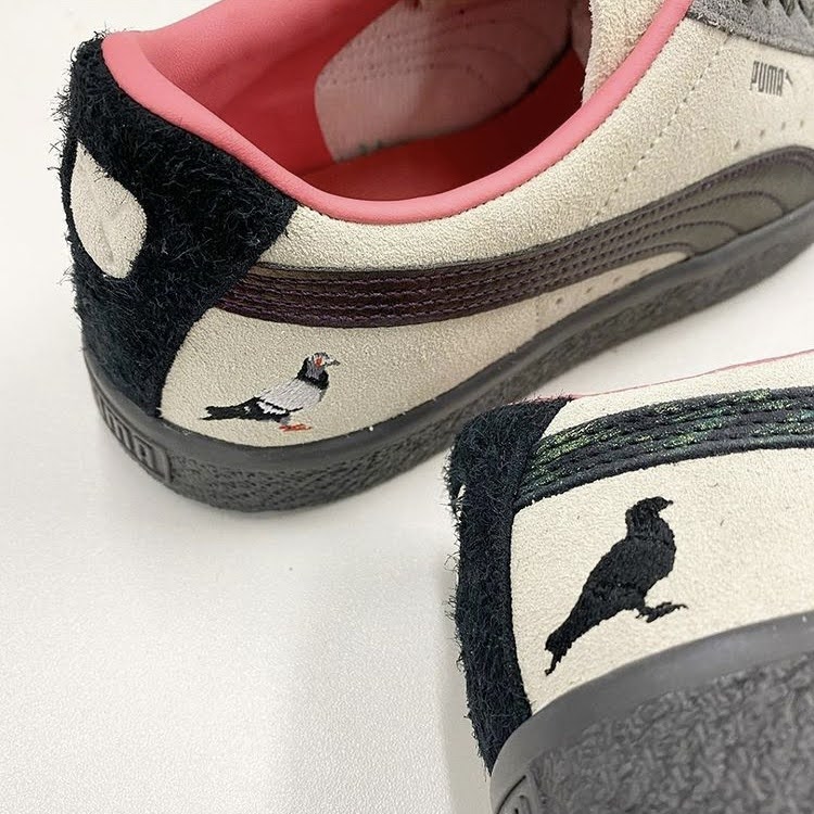 2月27日発売【atmos x Staple x Puma Suede】Clyde “Pigeon & Crow”