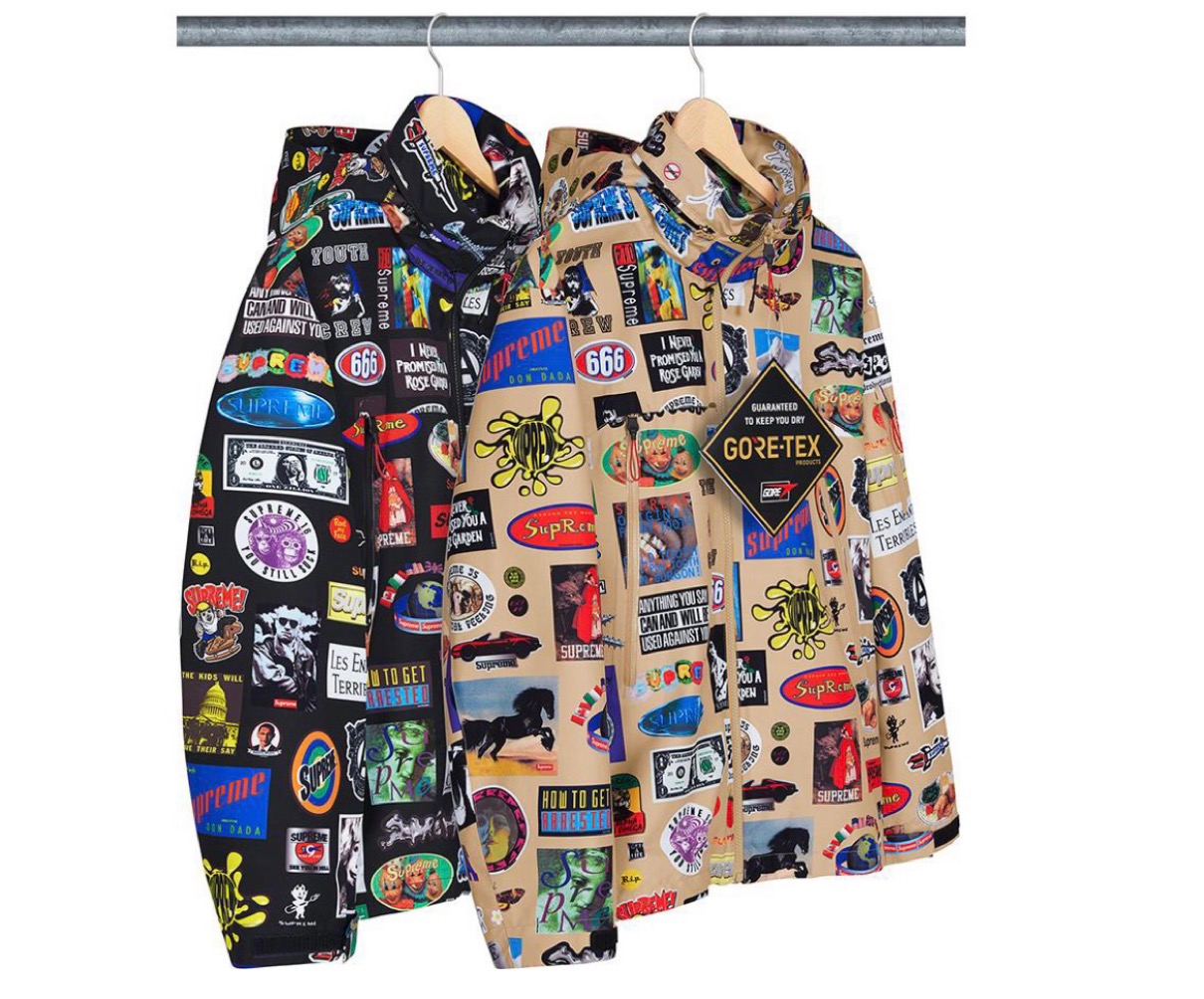 シュプリーム 2021年 春夏 新作 Supreme-2021ss-week-1GORE-TEX Stickers Shell Jacket