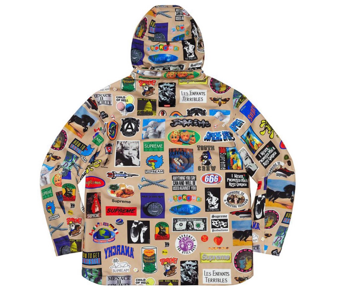 シュプリーム 2021年 春夏 新作 Supreme-2021ss-week-1GORE-TEX Stickers Shell Jacket