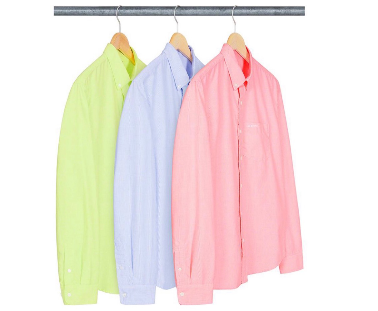 シュプリーム 2021年 春夏 新作 Supreme-2021ss-week-1 Stripe Oxford Shirt