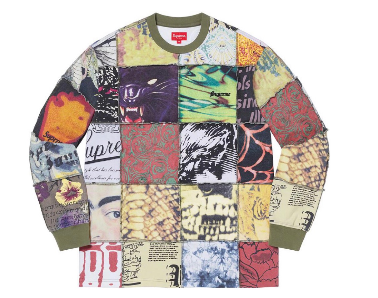 Mosaic Patchwork L/S Top シュプリーム 2021年 春夏 新作 Supreme-2021ss-week-1