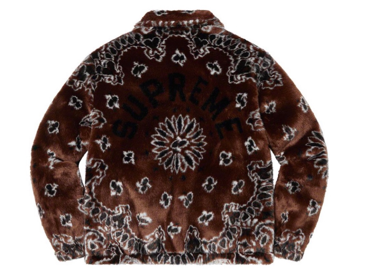 シュプリーム 2021年 春夏 新作 Supreme-2021ss-week-1 Bandana Faux Fur Bomber Jacket