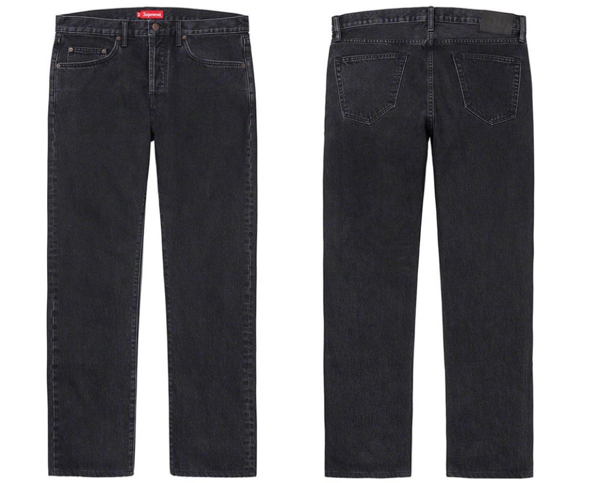 Stone Washed Black Slim Jeanシュプリーム 2021年 春夏 新作 Supreme-2021ss-week-1