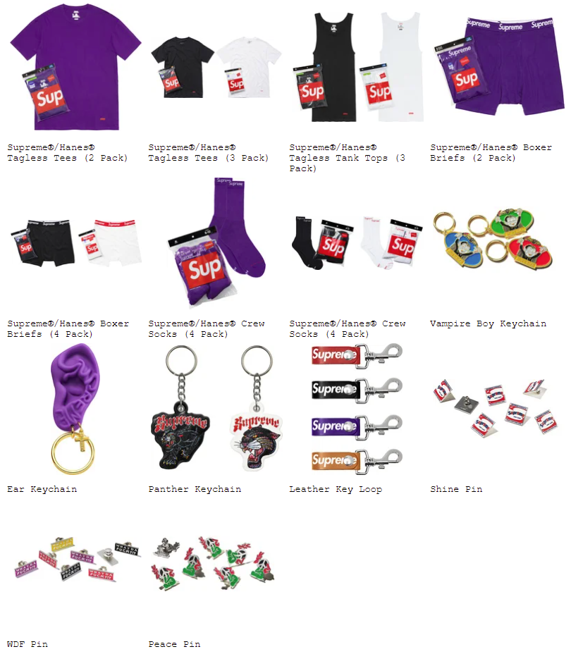 シュプリーム 2021年 春夏 新作 アクセサリー Supreme-2021SS-accessories