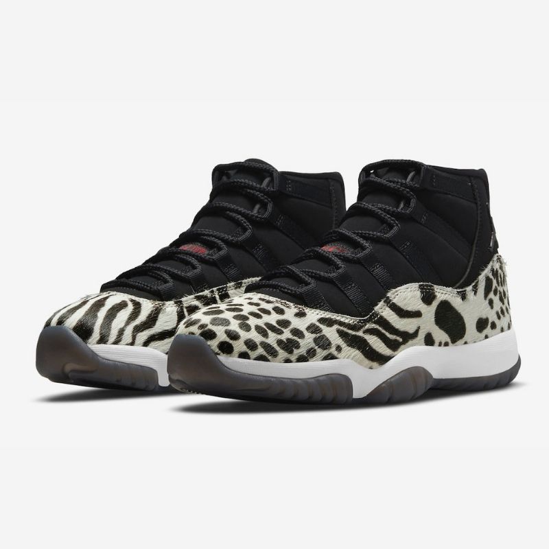 11月26日発売【Nike WMNS Air Jordan 11 “Black and White”】アニマル柄の