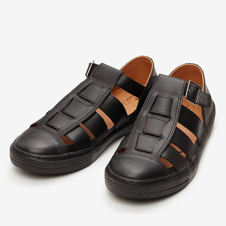 コンバース オール スター クップ グルカ サンダル OX (ブラック) converse-all-star-coupe-gurkha-sandal-ox-black-31303500-pair-front