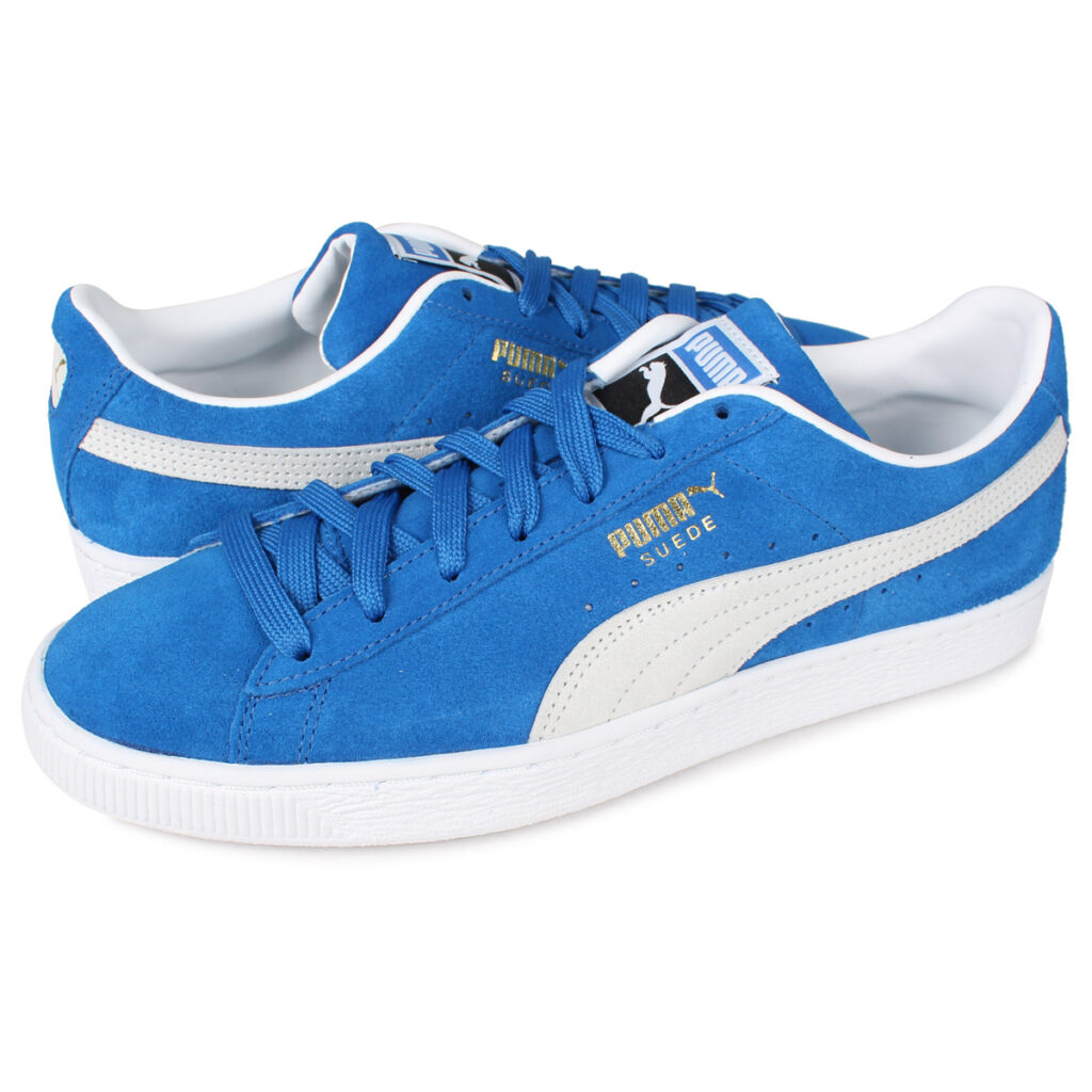 Puma「Suede」ladys-blue-sneakers-styles-puma-suede