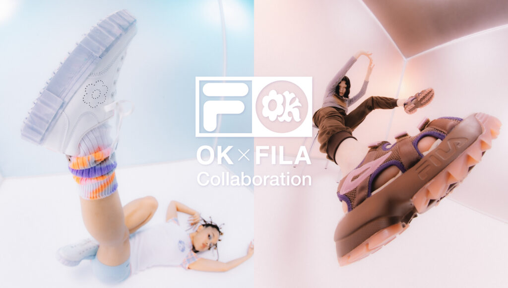 販売中【Fila x OK by 水原希子 コラボコレクション】キュートでピースな世界観とクリエイティブなデザインに注目！