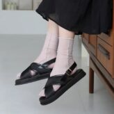 【靴下屋】縫製メロウラメチュールソックス