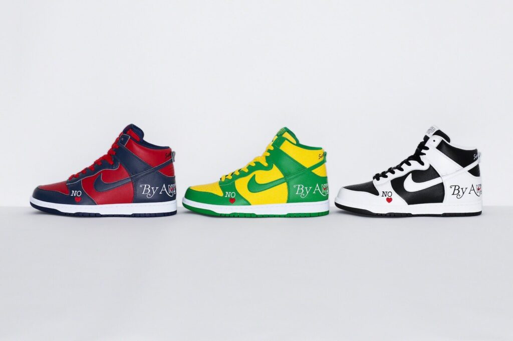 Supreme x Nike Dunk High By Any Means Collaboration Sneakers シュプリーム ナイキ ダンク ハイ